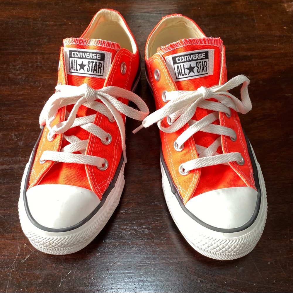 Converse All Stars Unisex  Florescent Orange Sneakers